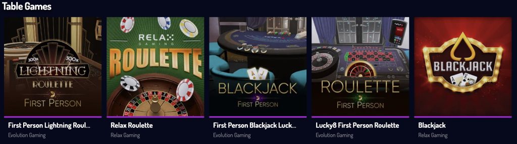 lucky8 tablegames
